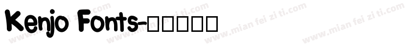 Kenjo Fonts字体转换